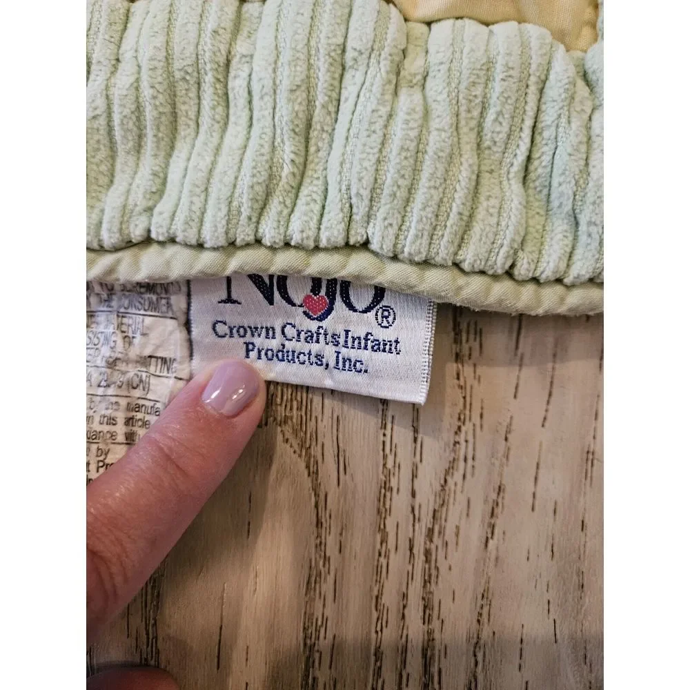 Nojo Crib Jungle Comforter Blanket 31x40 Inch Euc Baby Room Decor Monkey Giraffe